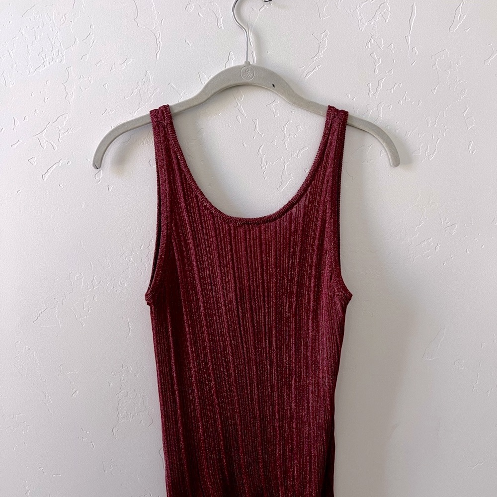 House of Harlow 1960 magenta Ribbed Top